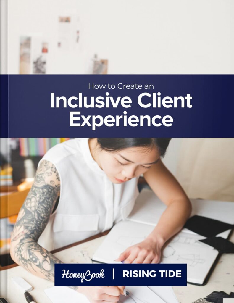 What does it mean to create an inclusive client experience? It’s about ensuring each interaction a potential client has with your business is fundamentally designed to serve all people and respects diversity of identity and ability. Operating with inclusivity in mind is good for your clients, business, and community; you might call it a win-win-win. In this month’s guide, we are sharing actionable steps to help you create a more inclusive client experience in your business that will make people feel welcome and eager to work with you.