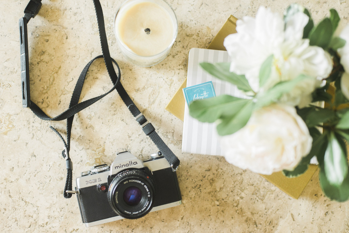 How to style instagram photos with a film or digital camera