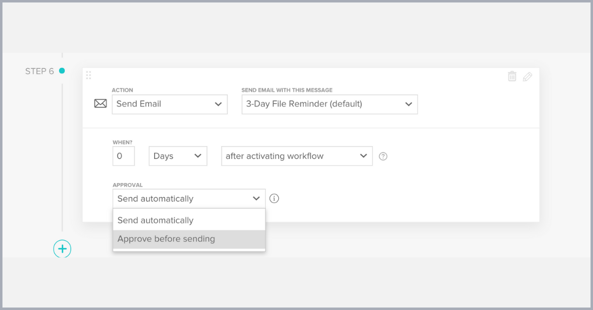 Approving actions in a HoneyBook workflow to avoid automation mistakes