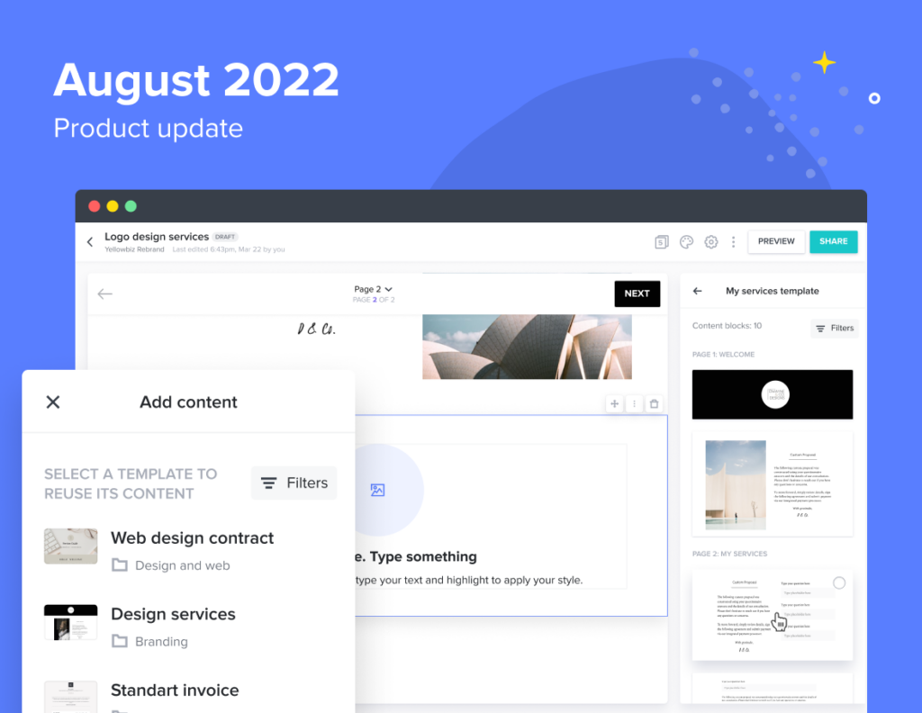 August 2022 Product Updates