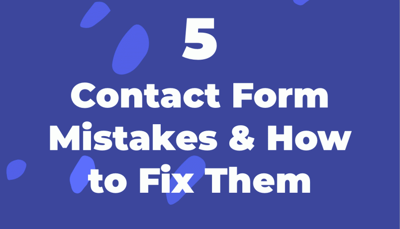 common contact form mistakes